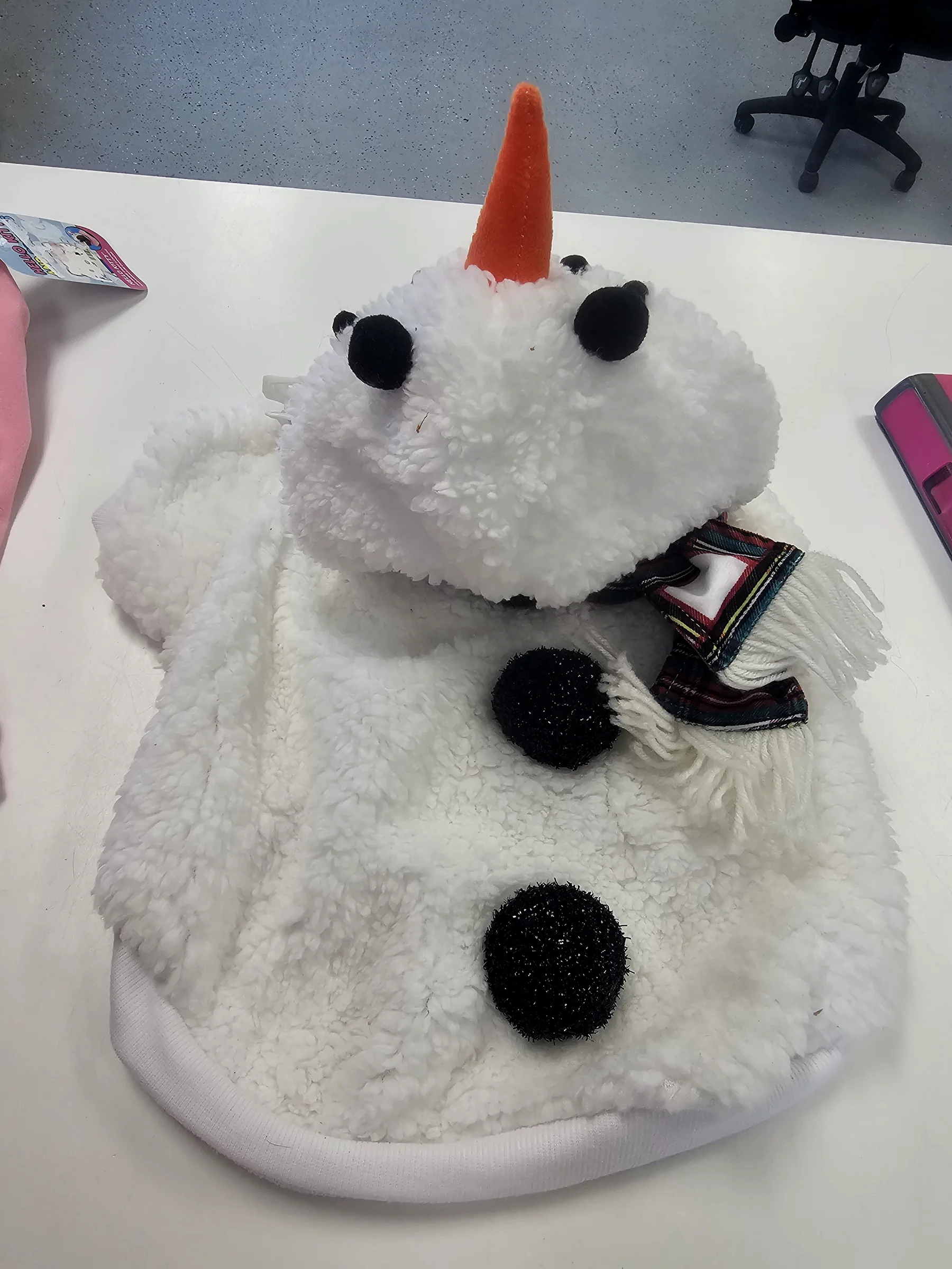 Snowman costume for dogs